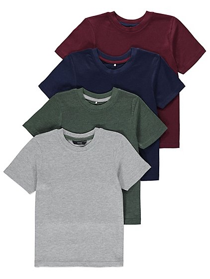 4 Pack Assorted T-shirts | Kids | George