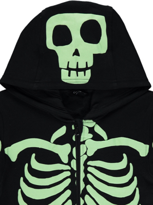 asda skeleton onesie
