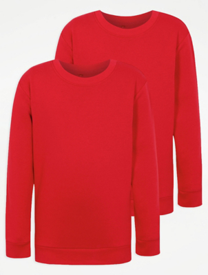 red sweat shirt