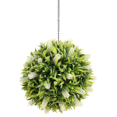 White Lavender Topiary Ball Outdoor & Garden at ASDA