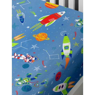 Bedlam Supersonic Fitted Bed Sheet in Blue - Junior Bed  | TJ Hughes
