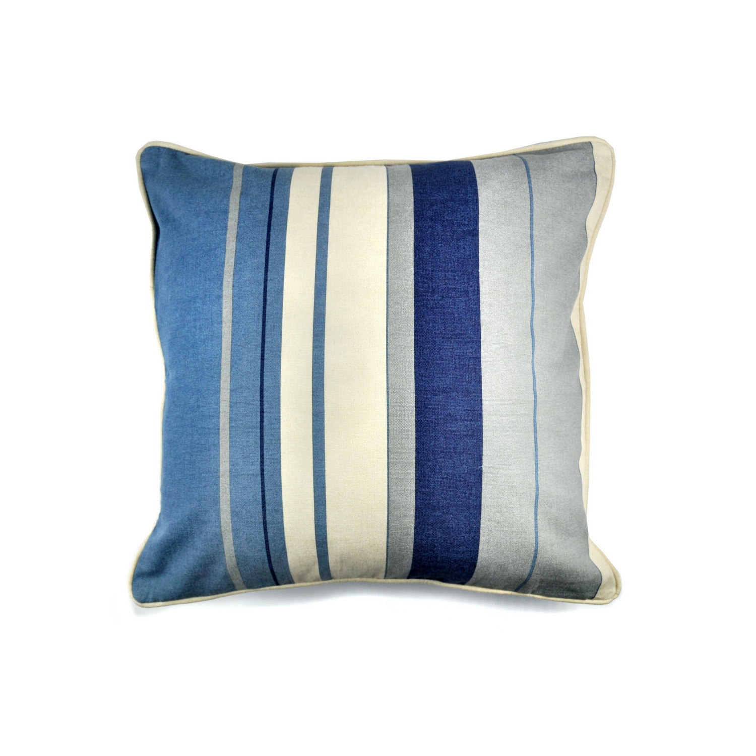 George Blue Fusion Whitworth Stripe Filled Cushion