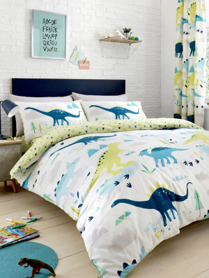 Bedlam Dino Glow in the Dark Duvet Cover Set Home at ASDA