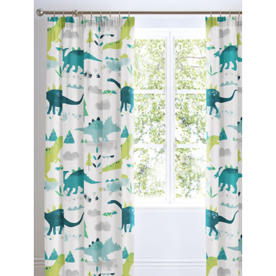 Bedlam Dino Pencil Pleat Curtains in Multi  | TJ Hughes