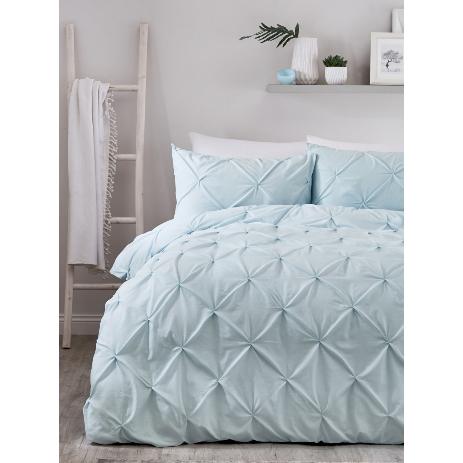 George Duck Egg Serene Lara Duvet Cover Set