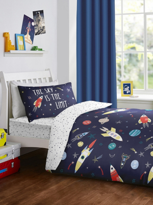 Bedlam Space Themed Glow in the Dark Duvet Cover Set