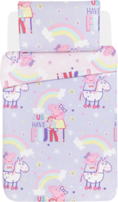 peppa pig cot bedding