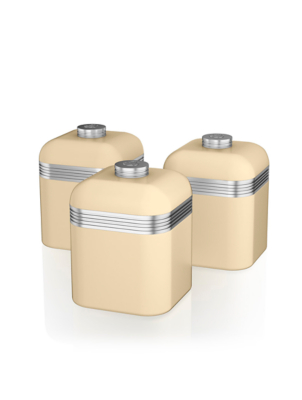Swan Retro Set of 3 Canisters Home at ASDA