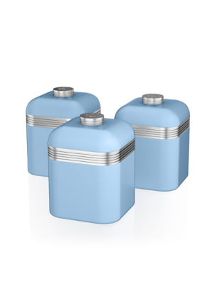 Swan Retro Set of 3 Canisters Home at ASDA