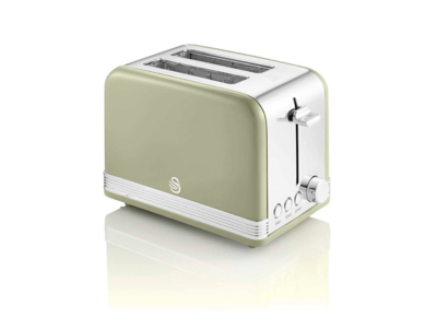 Swan 2 Slice Green Retro Toaster Electricals at ASDA