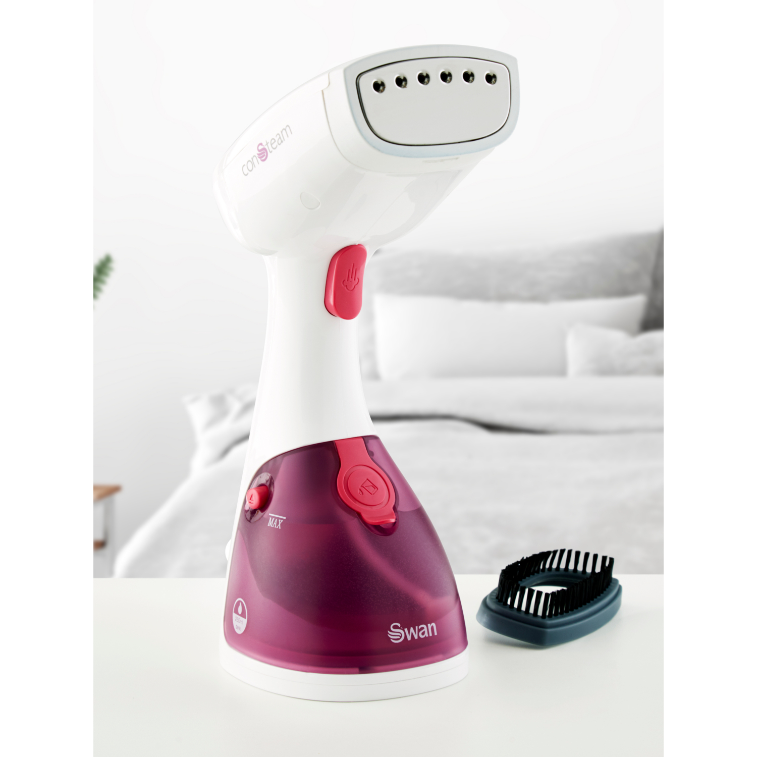 Swan Handheld Garment Steamer Steam Iron 250ml Portable Travel Clothes 1100W - Image 14