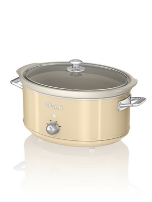 Swan Slow Cooker Retro Cream Electricals George at ASDA