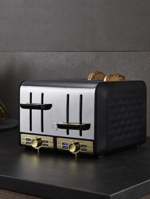 Slice Asda Black And Gold Toaster Scandi Toaster Asda Black And