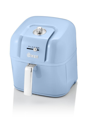 Swan Retro 6 Litre Manual Air Fryer Blue Electricals at ASDA