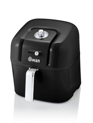 Swan Retro 6L Manual Air Fryer Black Home at ASDA