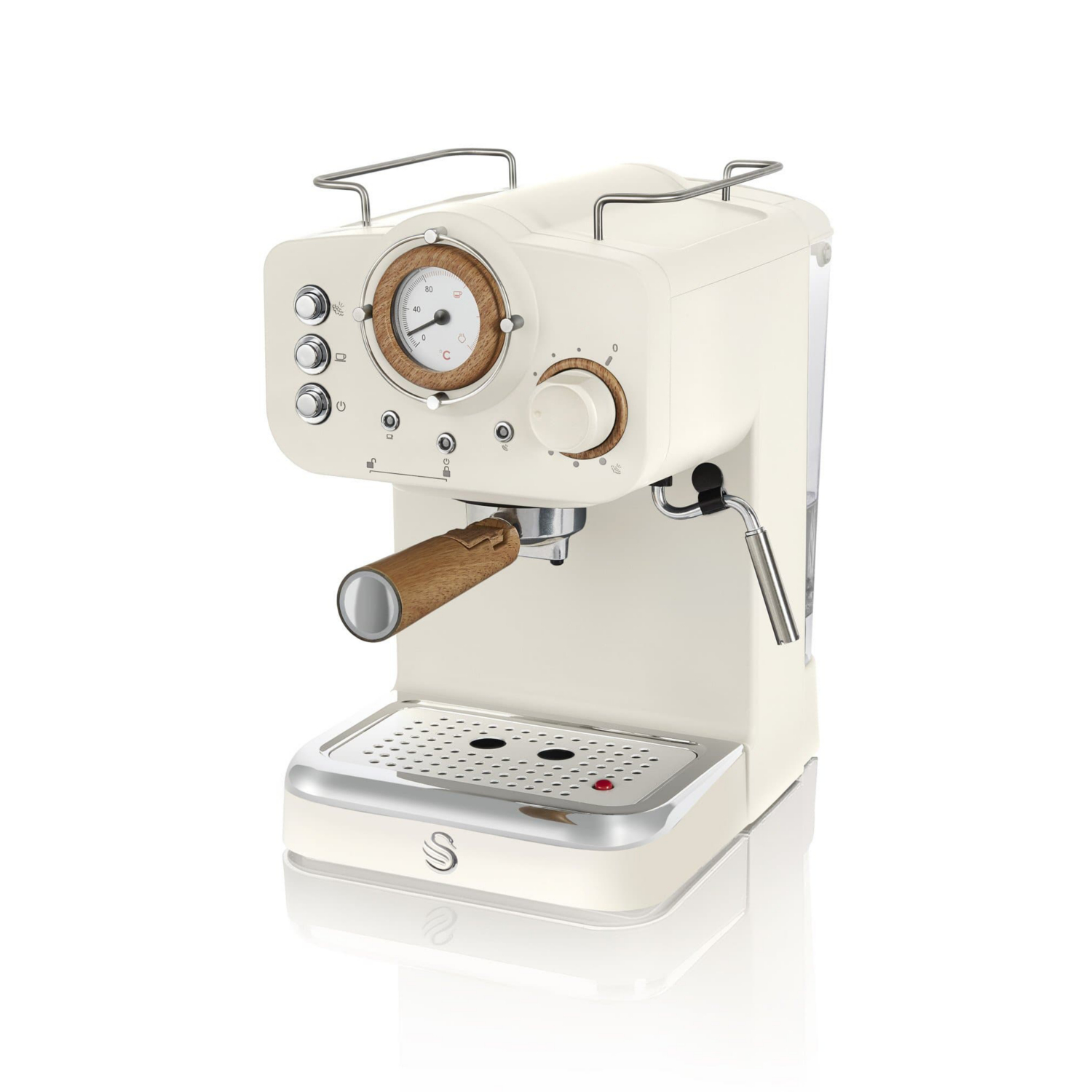 Swan White Nordic Pump Espresso Coffee Machine