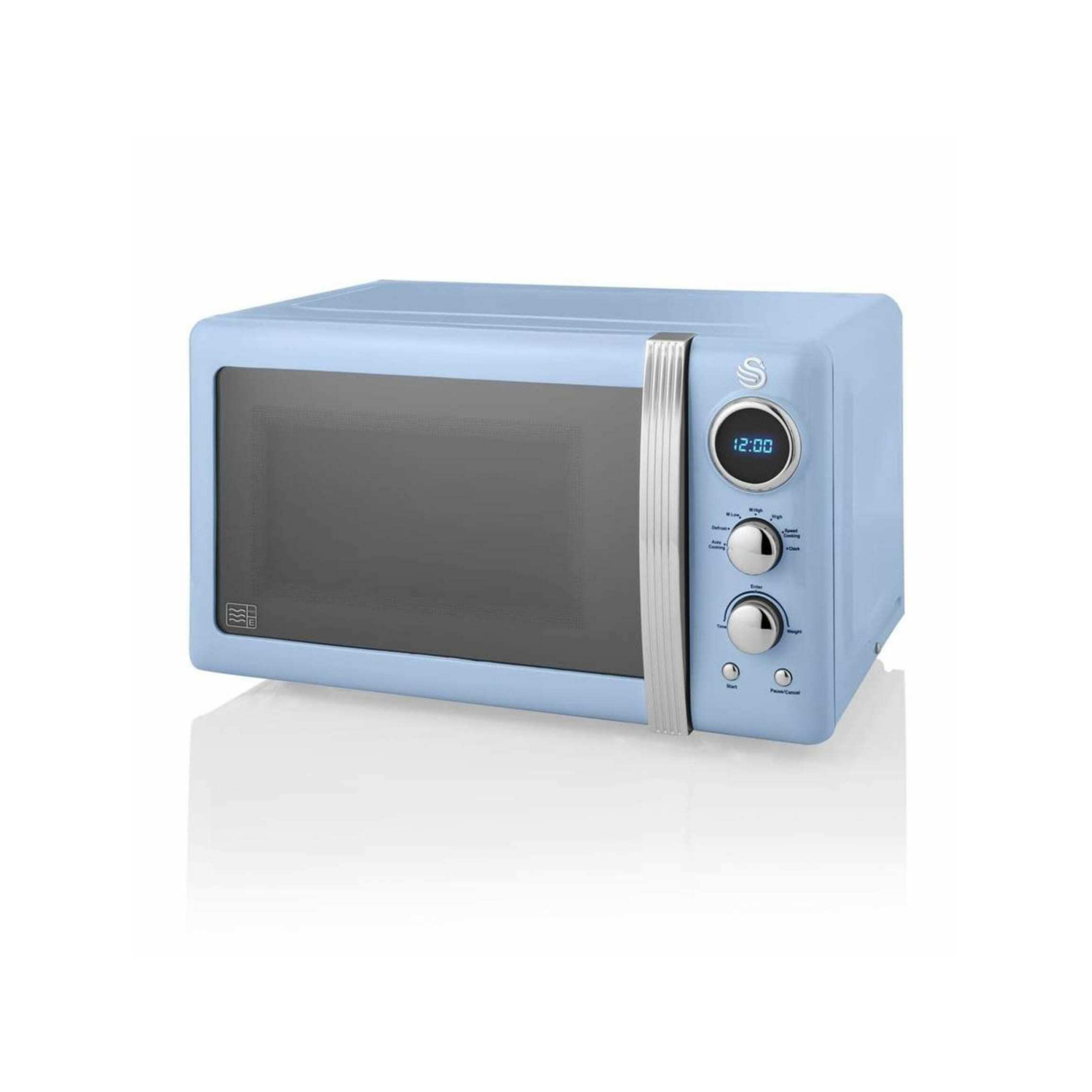 Swan SM22030LBLN Retro 20L Microwave Oven - Blue - Image 18