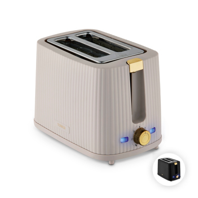 George Tower Stone Velora 900W 2 Slice Toaster - Stone