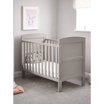 Obaby Grace Cot Bed - Warm Grey, Grey