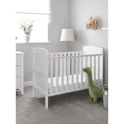 Obaby Grace Mini Cot Bed White, White