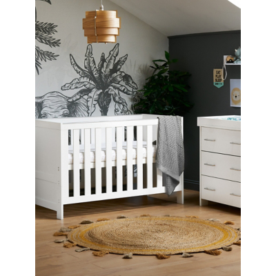 Obaby Nika 2 Piece Room Set - White Wash - No Mattress