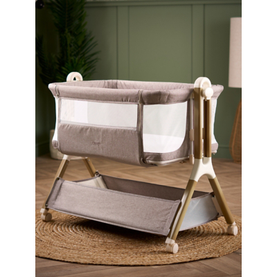 Obaby Cloud Bedside Crib - Nutmeg