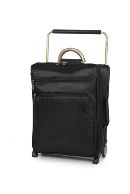 it Luggage World's Lightest Trolley Case Max Cabin Size, Black