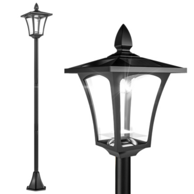 Outsunny - Outdoor Garden Solar Light with Base IP44 Optical Control Dimmable