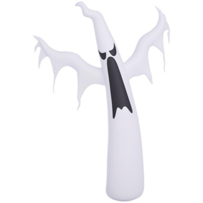 All Hallows 1.8M Inflatable Halloween Party Decoration Ghost with Light Up LEDs & Fan, White