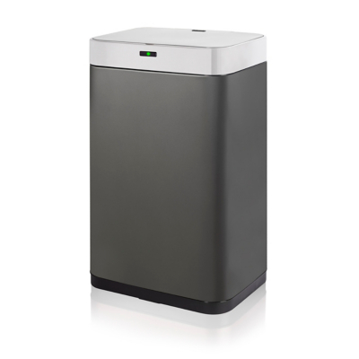 Tower 75L Rectangular Sensor Bin Titanium Home at ASDA