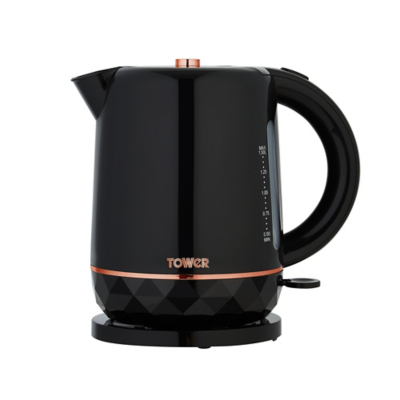 tower white and rose gold kettle and toaster