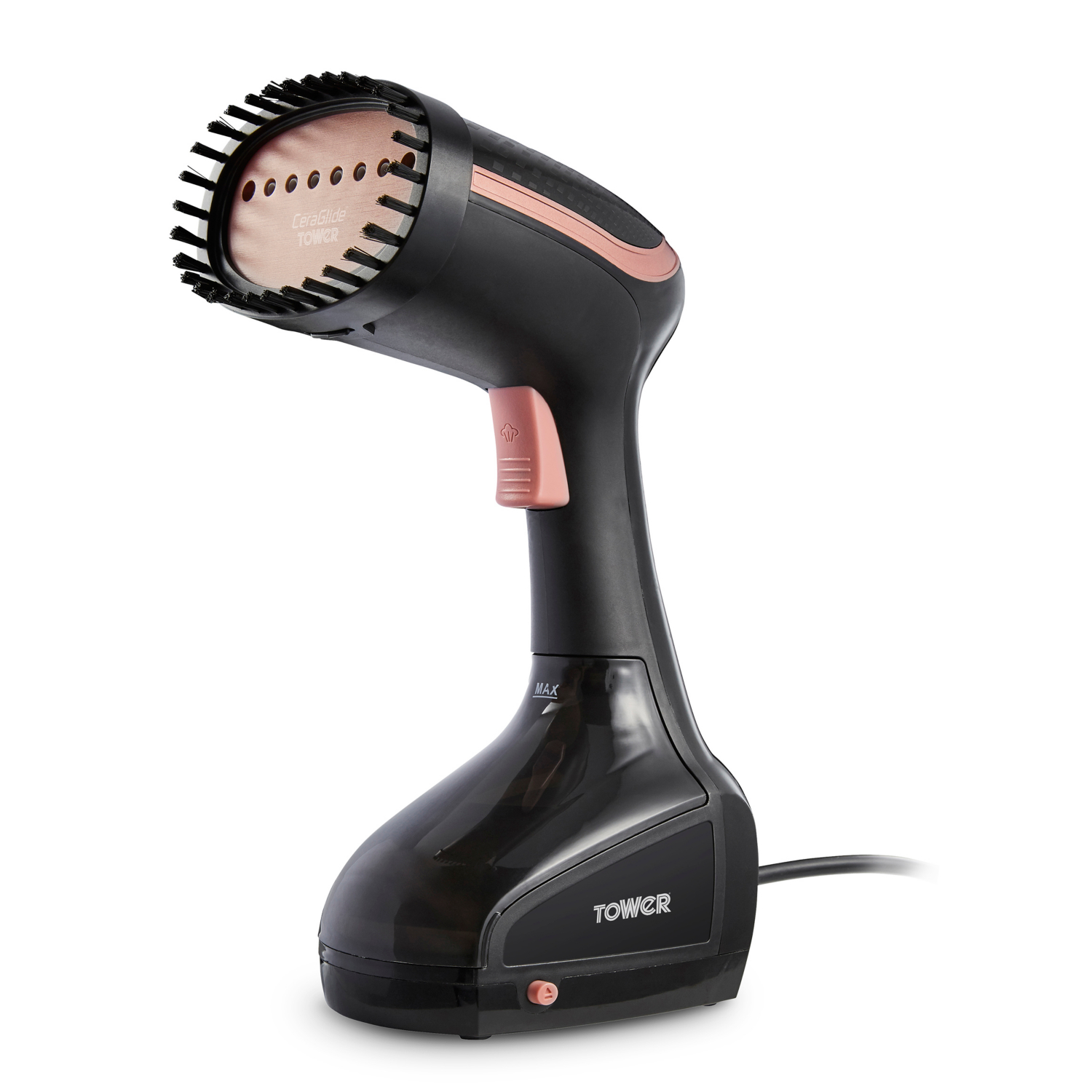 Tower Rose Gold 1000W Garment Steamer - Ceramic Soleplate - 0.2L Water Tank - T22014RGB - Image 6