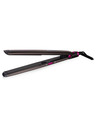 Carmen Neon Hair Straightener Graphite/Pink Home at ASDA