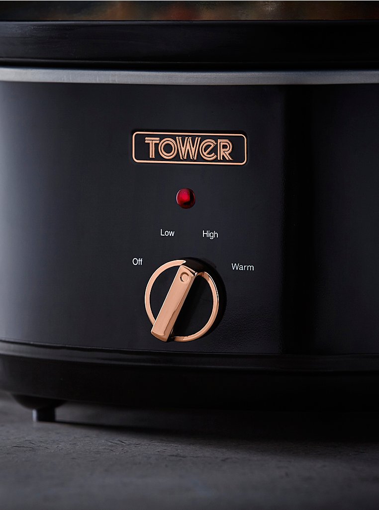 Tower 6.5L S/S Slow Cooker - Rose Gold