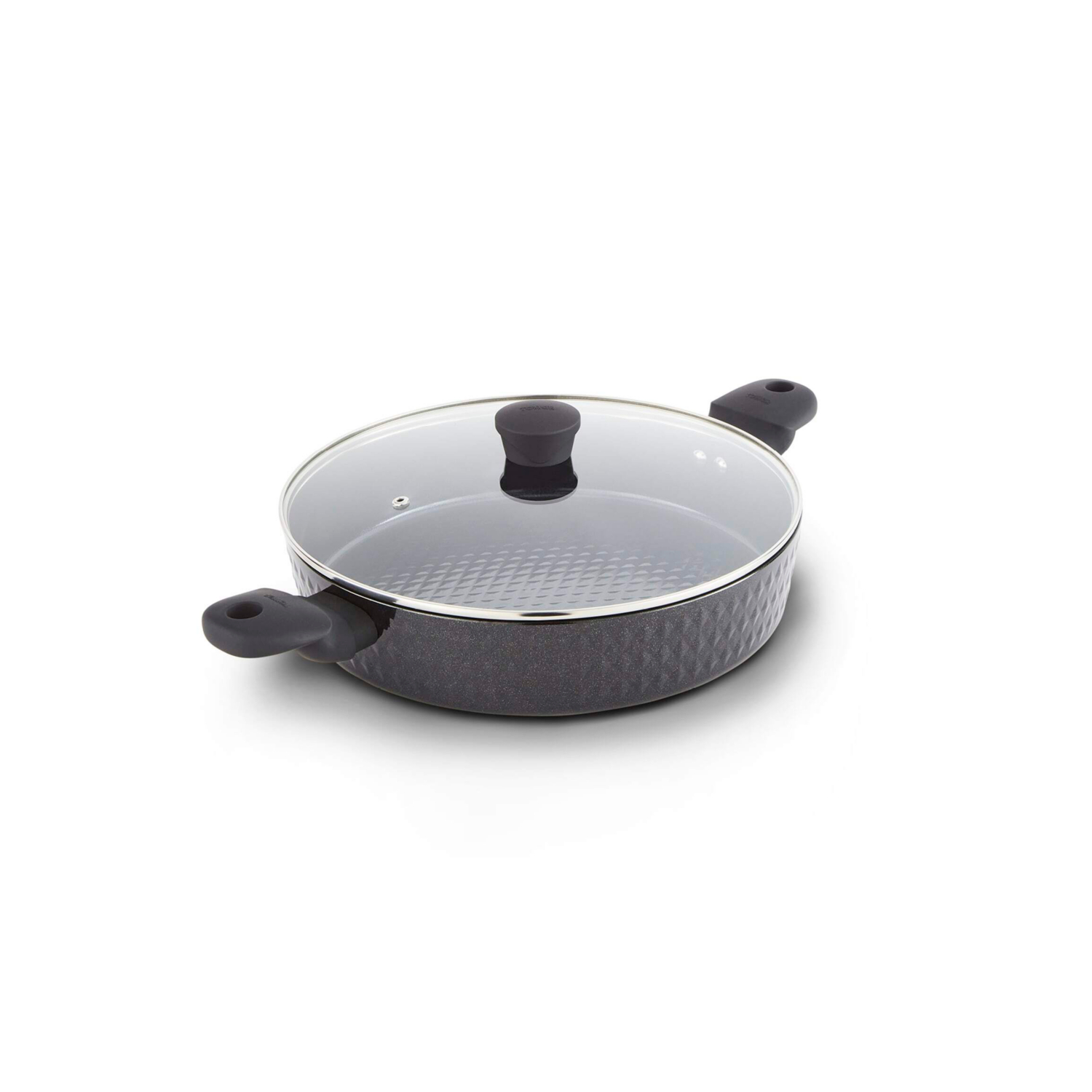 Tower Black Diamo 30Cm Shallow Casserole Dish