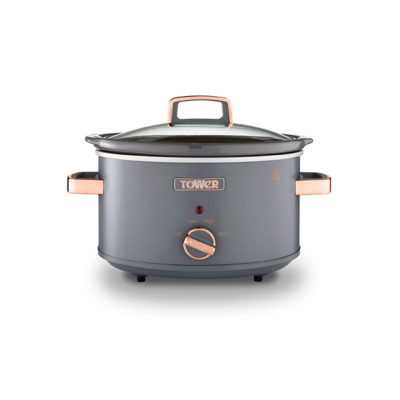Tower Grey Cavaletto Slow Cooker 3.5L