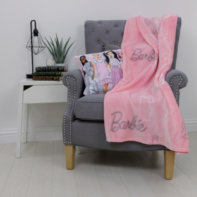 Barbie 12 Dancing Princesses Fleece Throw Blanket - 50x60 Inches, Soft & Cozy