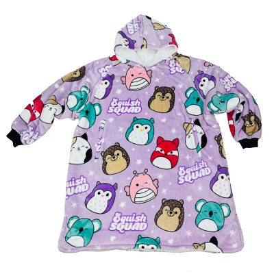 George Purple Squishmallows Hugzee Wearable Fleece Medium