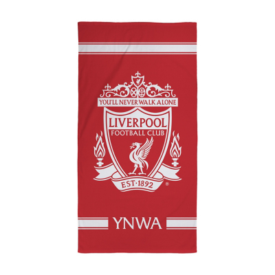 Liverpool FC This Is Anfield – Serviette De Plage Douce, 100 % Coton Velours, Logo Officiel