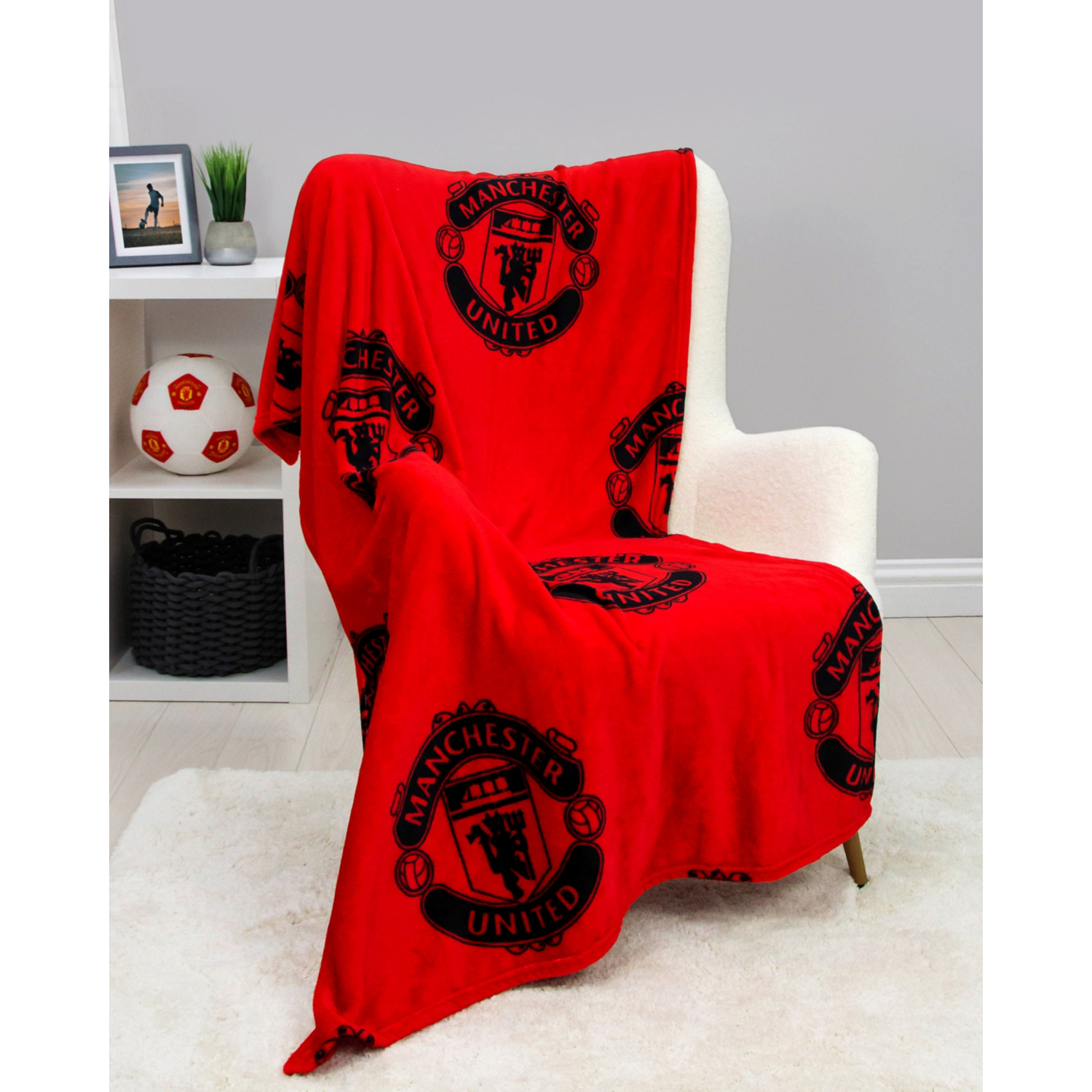 George Multi Manchester United Fleece - 150Cm X 100Cm