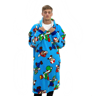 George Multi Super Mario Hugzee Wearable Fleece Large