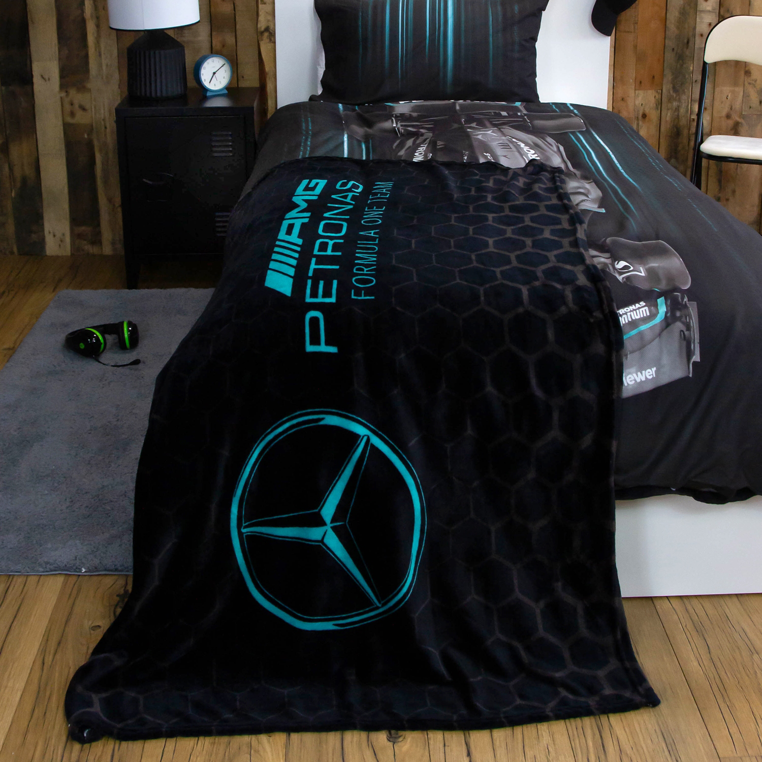 George Multi Formula 1 Mercedes Fleece - 100Cm X 150Cm