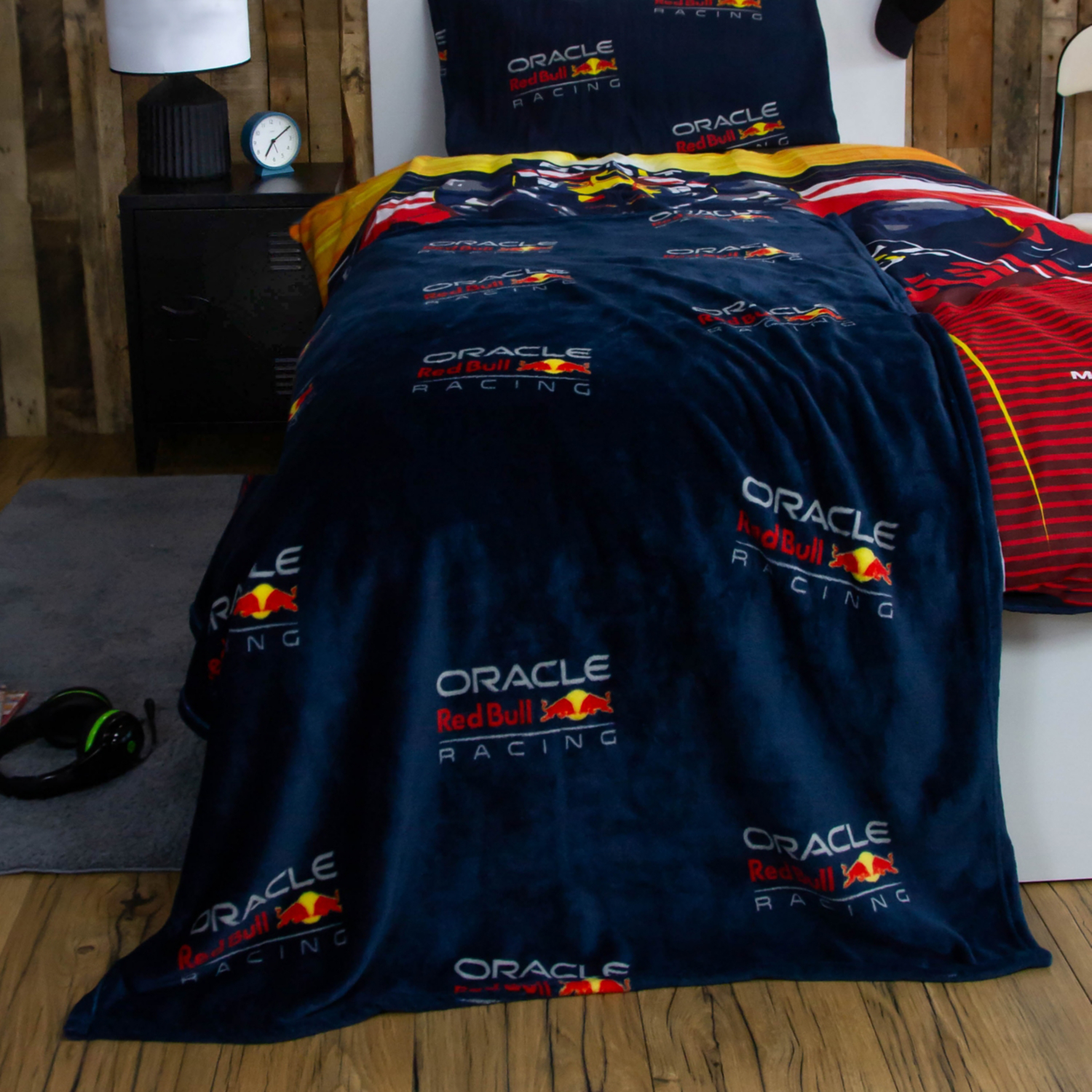George Multi Formula 1 Red Bull Fleece Blanket - 100Cm X 150Cm