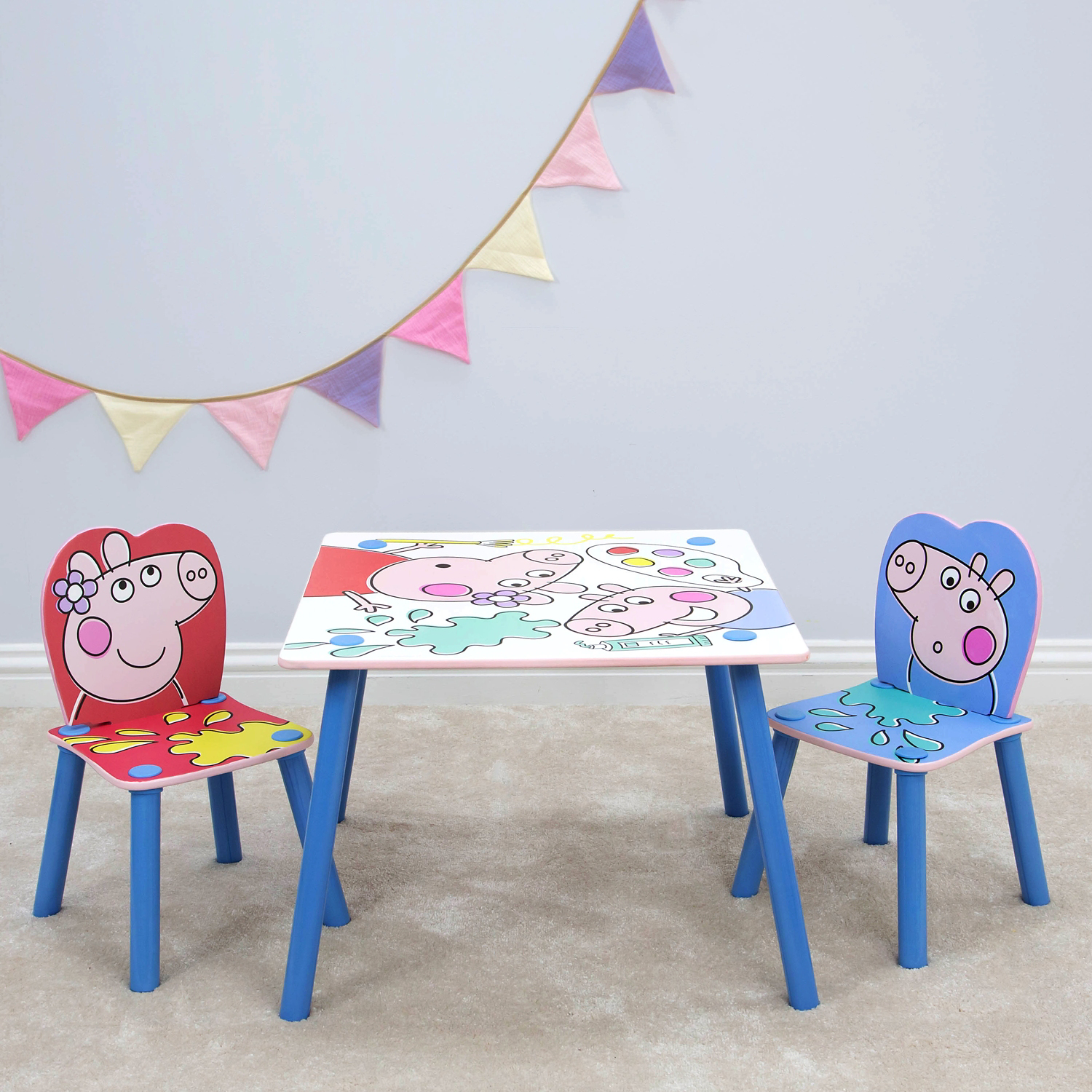 Peppa Multi Pig Table & Chairs Set
