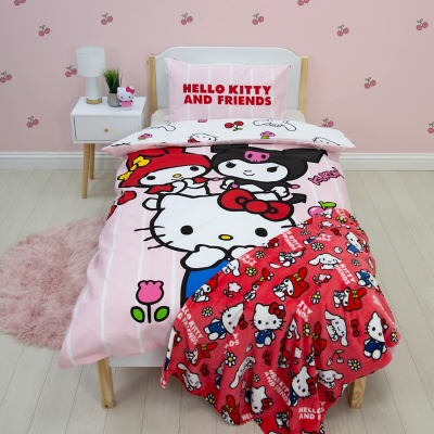 Hello Kitty Multi & Friends Duvet Single