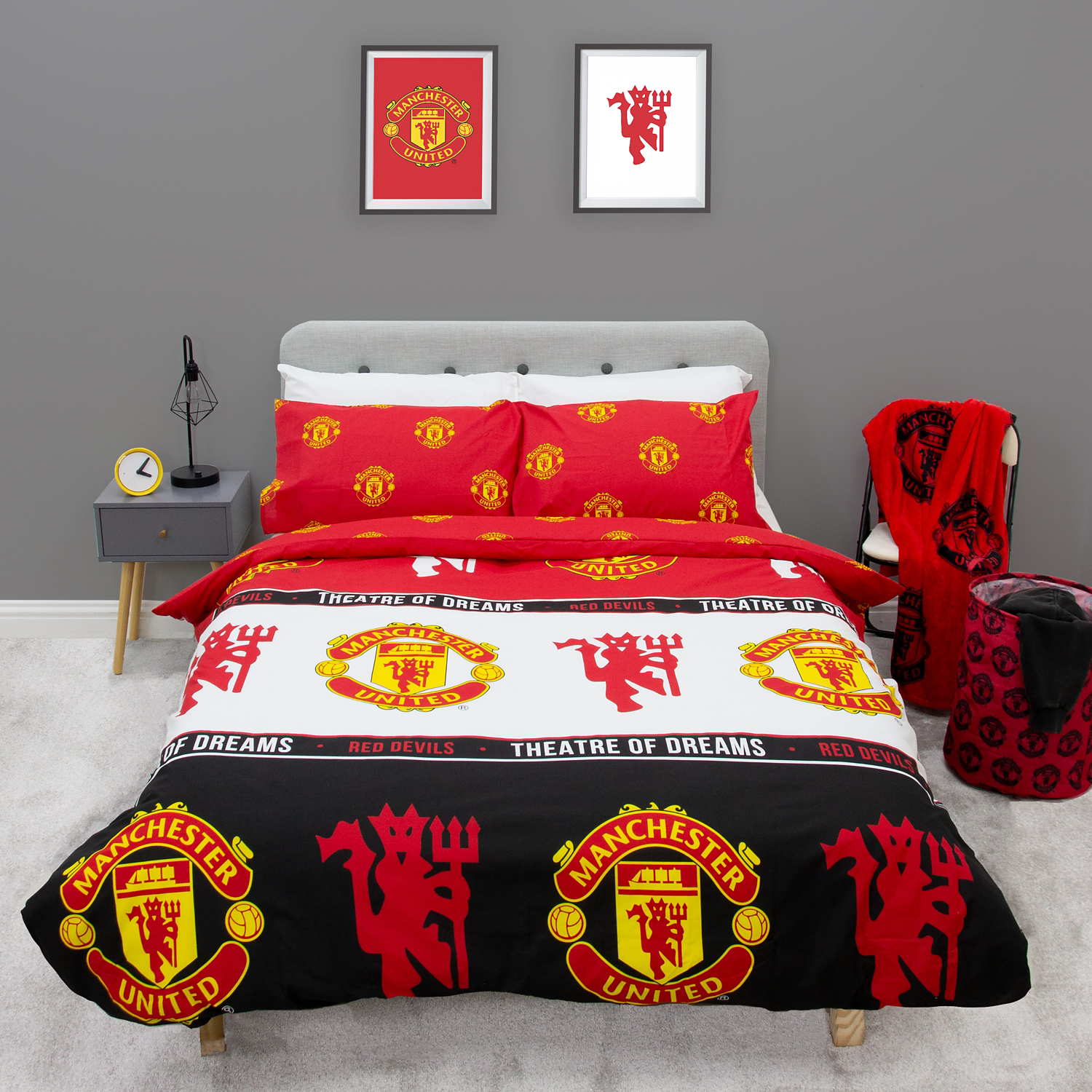 George Multi Manchester United Duvet Patch Set