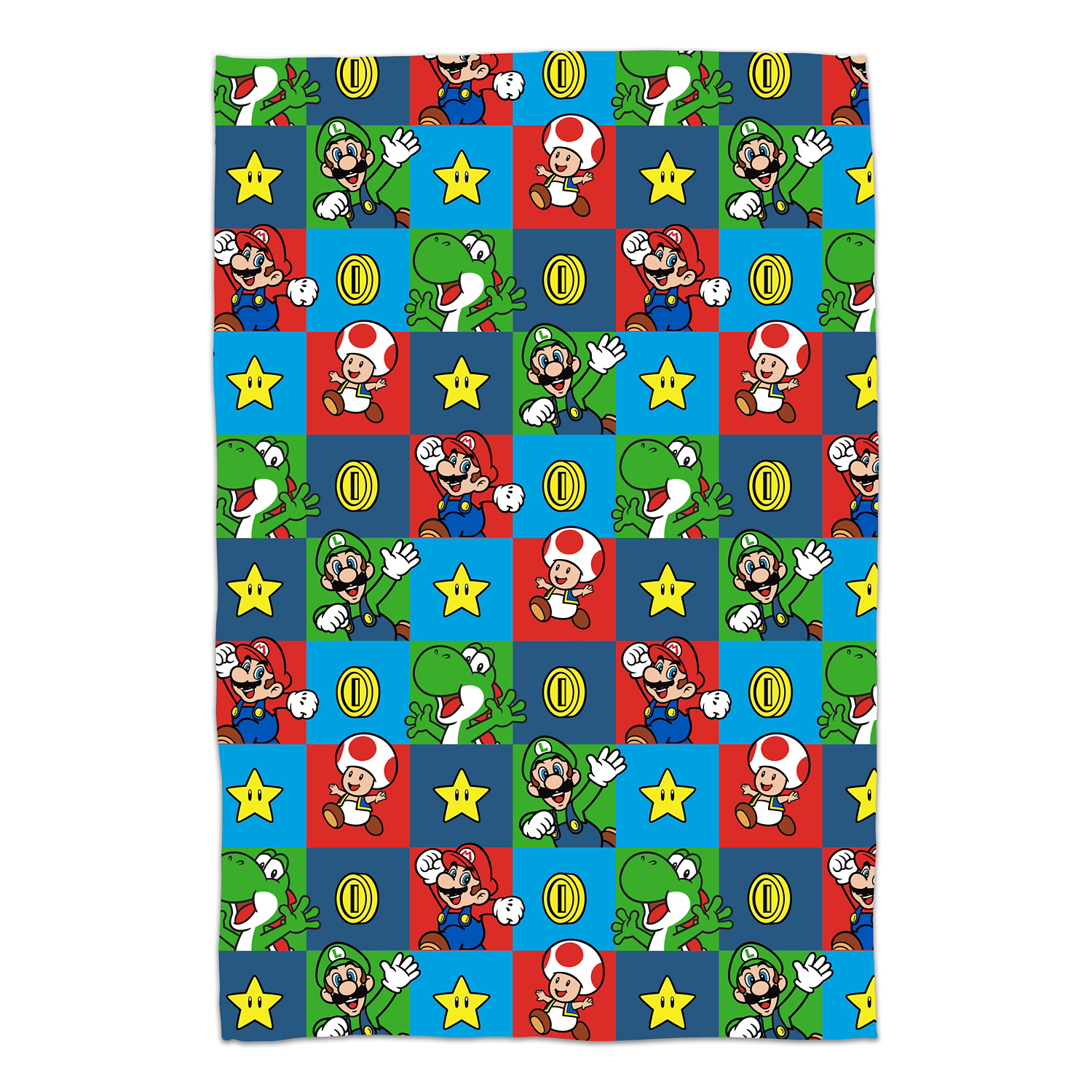Nintendo Multi Super Mario Fleece Blanket - 100Cm X 150Cm