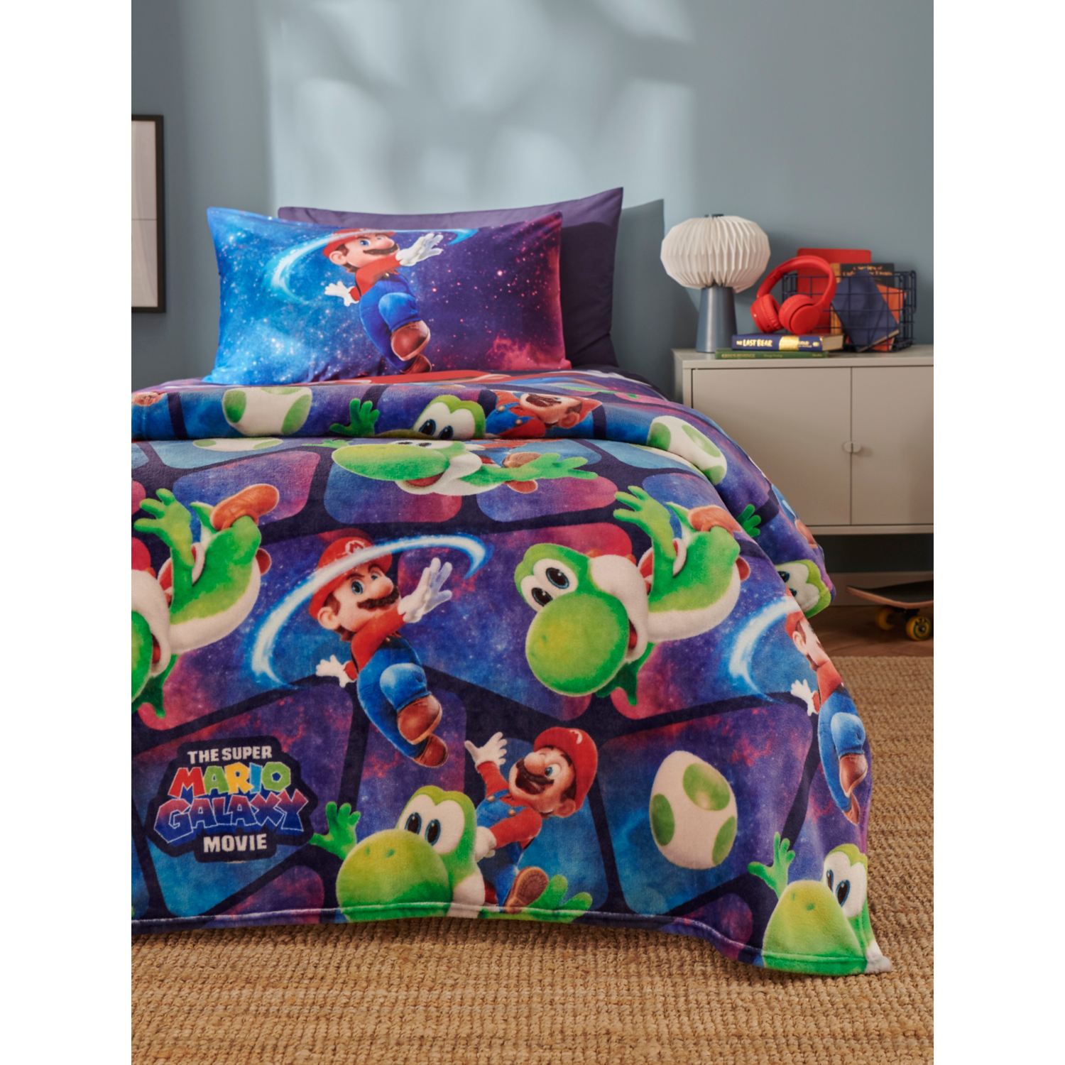 Nintendo Multi Super Mario Movie Fleece Blanket