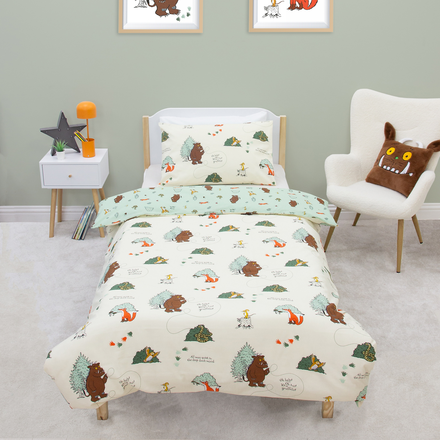 George Multi Gruffalo Reversable Duvet Set