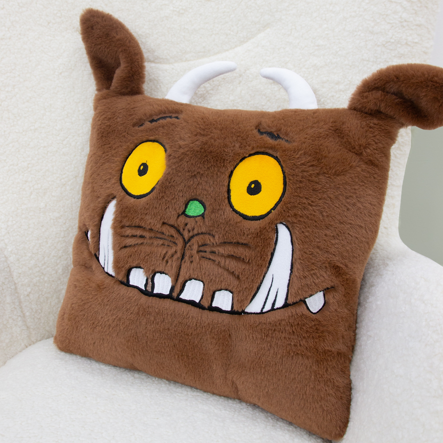 George Multi Gruffalo Square Cushion With Ears